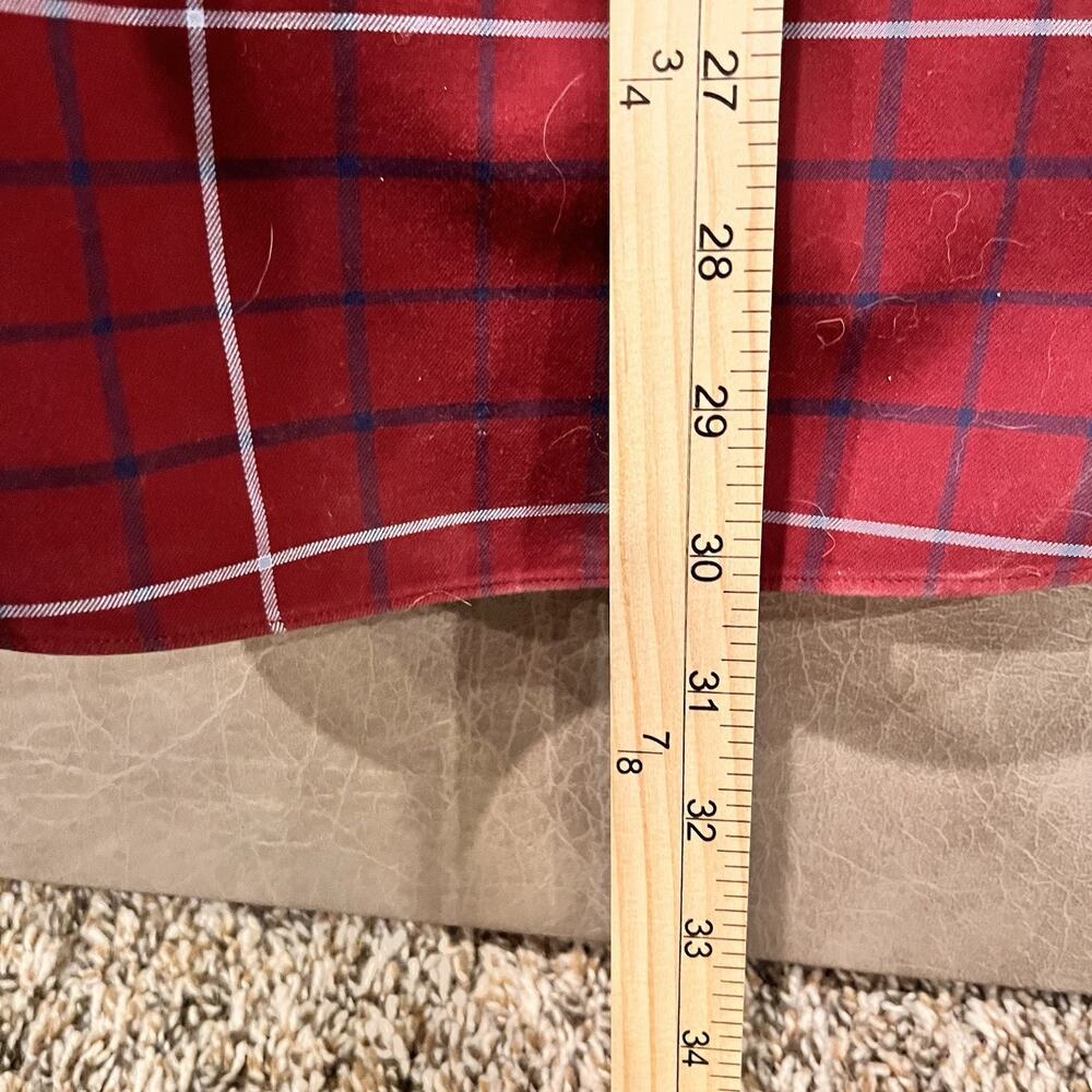 Brooks Brothers Mens Shirt X-Large Burgundy Plaid Regent Long Sleeve Button Up - Picture 9 of 11